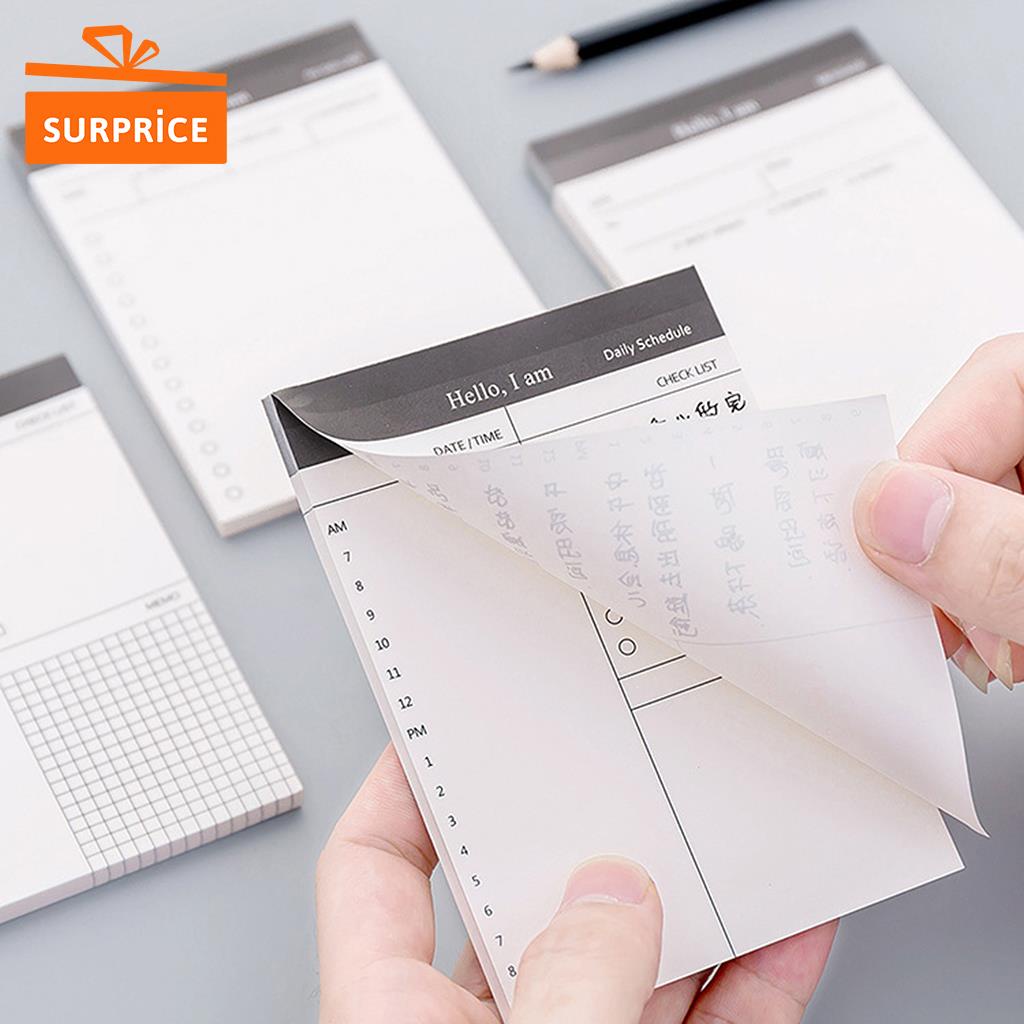 Surprice Notes To Do List Warna Putih /  Sticky Notes Putih / Memo Tempel Karakter Lucu dan Unik / Notebook Catatan Memo Karakter / Memo Tempel Korea Note / Tempelan Kertas-2