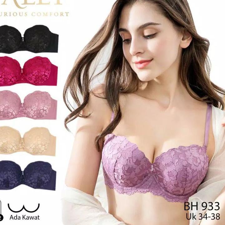 Terbaik Tally 933 Bra BH Berkawat Push Up Busa Sedang Cup B kecil