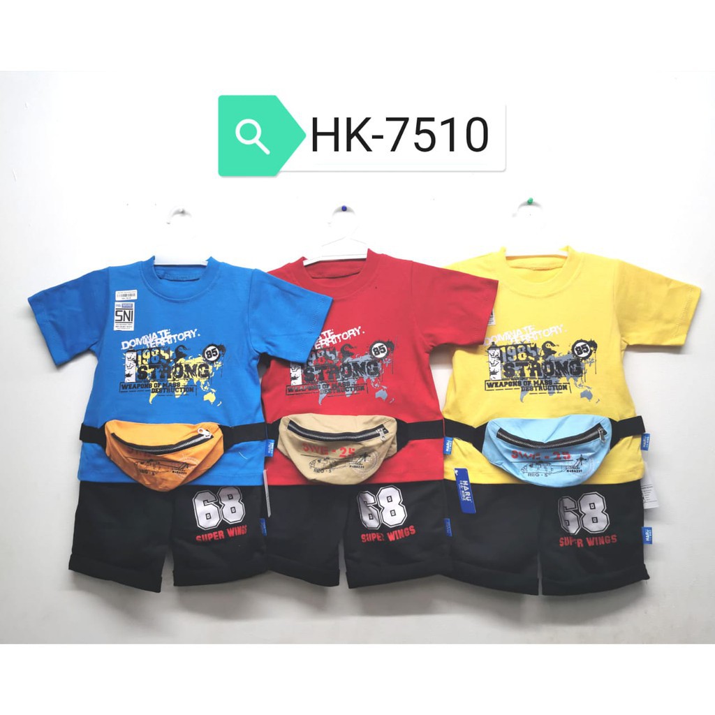 Setelan Anak Harukidz / Baju Oblong Tas Super Wings