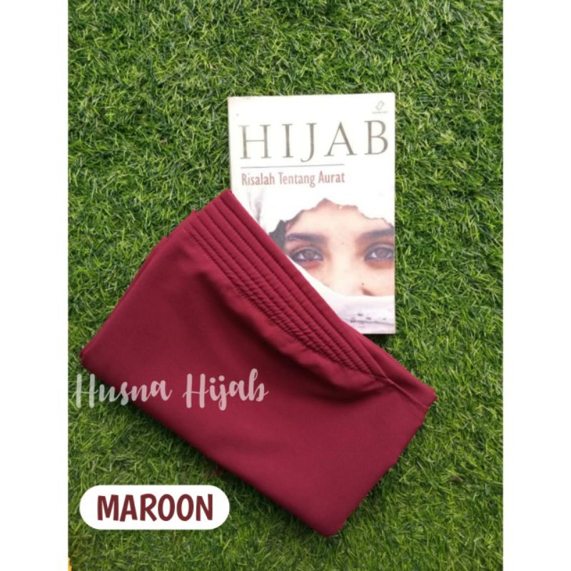 [HUSNA COLLECTION] Khimar Ped Ukuran XL Standar 75cm x 100cm / Kerudung Pet