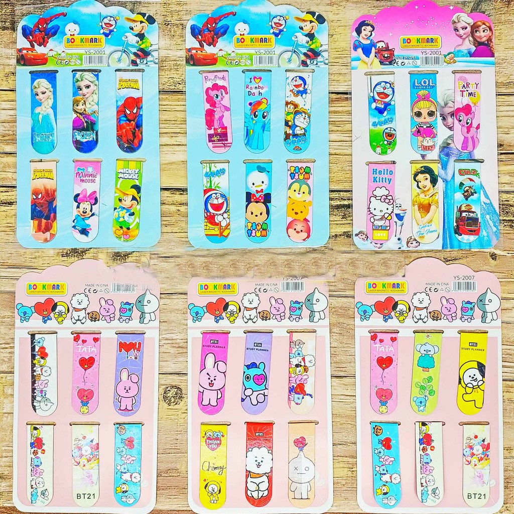 

[1PAPAN ISI 6] PEMBATAS BUKU MAGNET BTS/ PENANDA BUKU / STICKY NOTE MAGNET/ POST IT