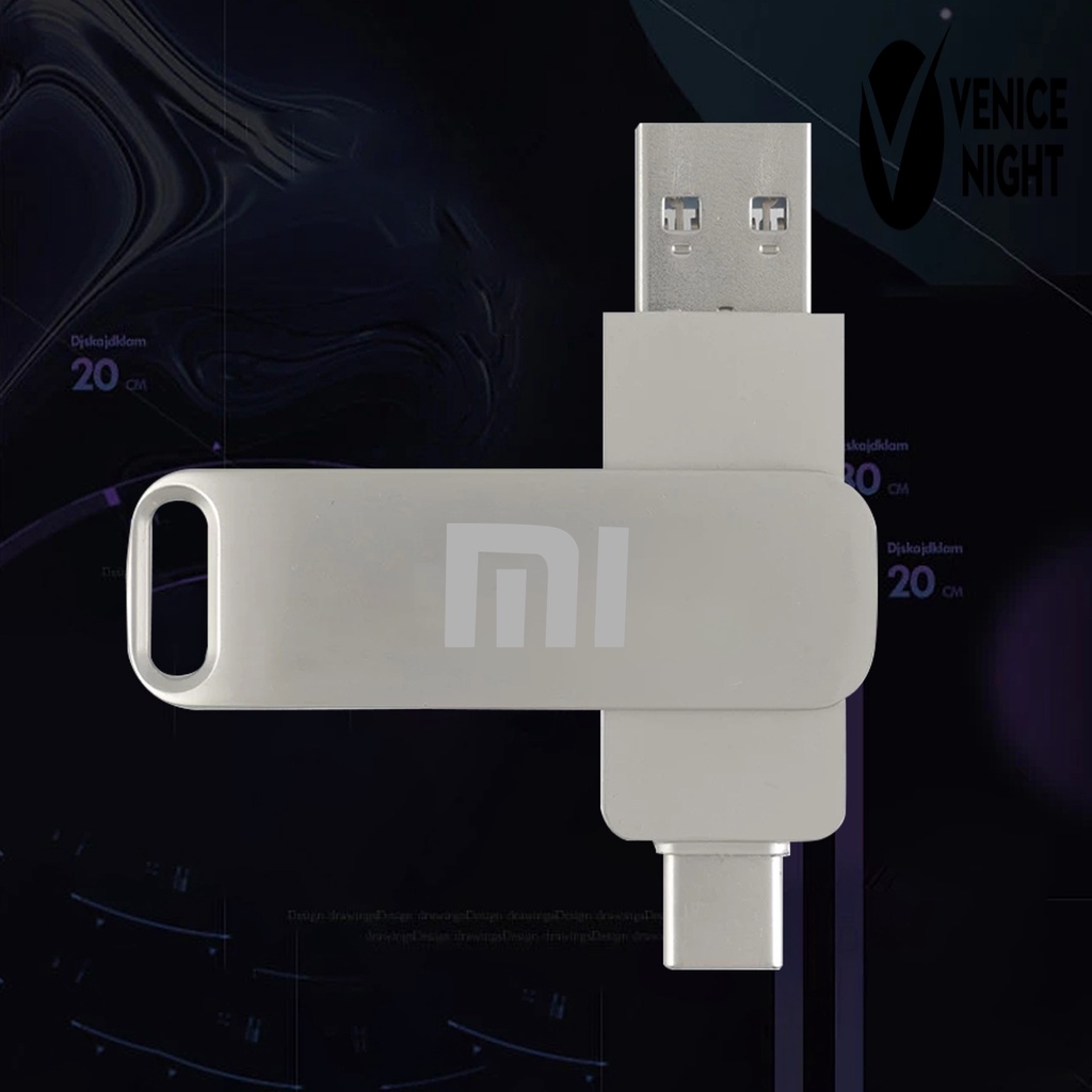 (SF) Flashdisk USB 3.1 Gen 1 / 2TB Bahan Metal Untuk Laptop / Tablet