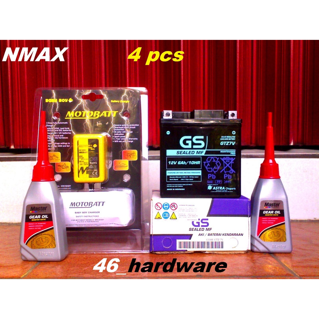AKI GS ASTRA SEALED MF GTZ7V 12V 6Ah MOTOBATT BABY BOY NMAX AEROX LEXI - 46_hardware