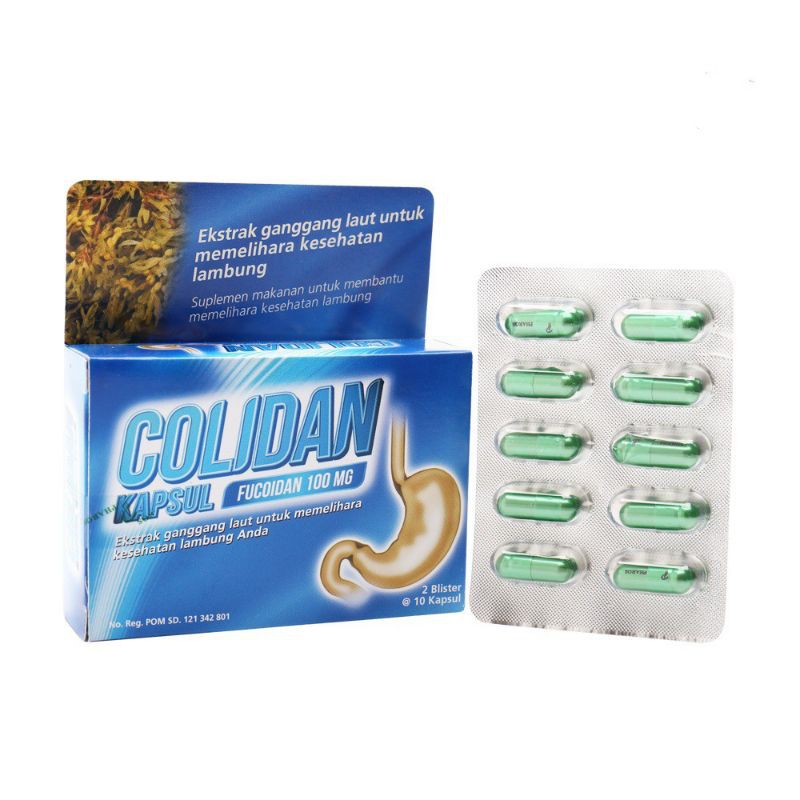 COD - COLIDAN KAPSUL FUCOIDAN 100 MG - EKSTRAK GANGGANG LAUT - MEMELIHARA KESEHATAN LAMBUNG