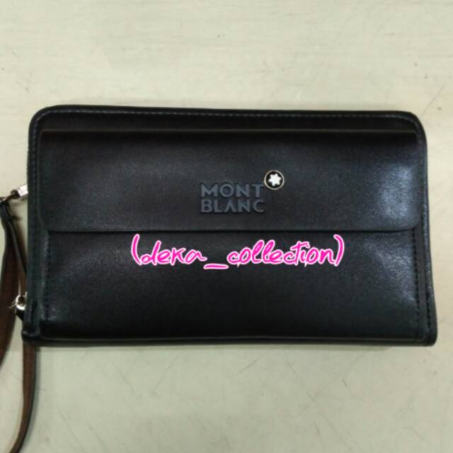 Handbag tas tangan pria/wanita branded Montblanc black