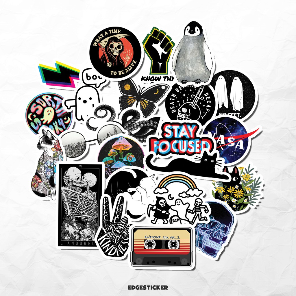 

23pcs BLACK POWER Aesthetic Sticker Tumblr