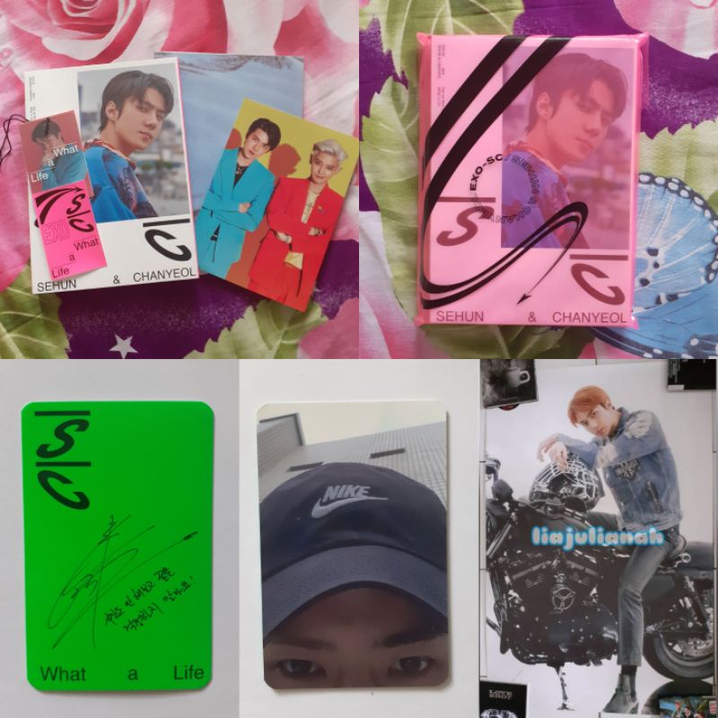 Album What A Life Pink Ver Photocard Sehun Poster Vivace Sehun