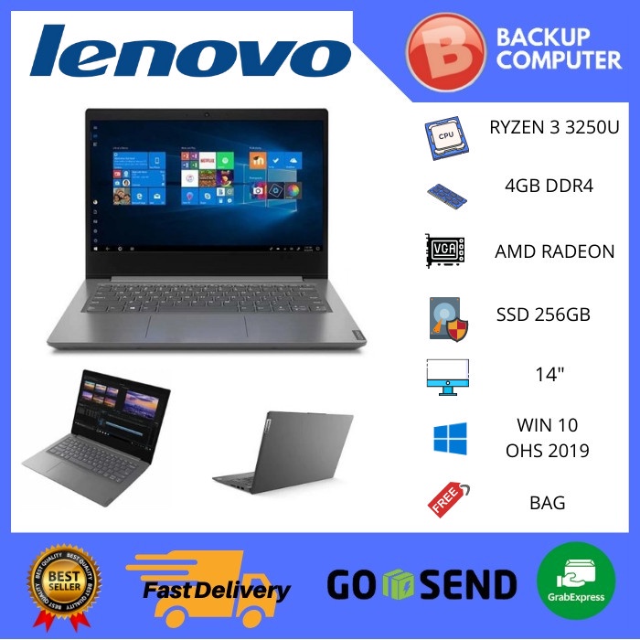 Lenovo V14 45ID Ryzen 3 3250U / Win10+OHS / 4GB / 256GB SSD / 14" HD