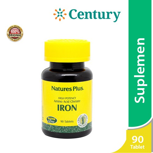 Jual Natures Plus Iron 20mg 90 Tablet Suplemen Anemia Kurang Darah