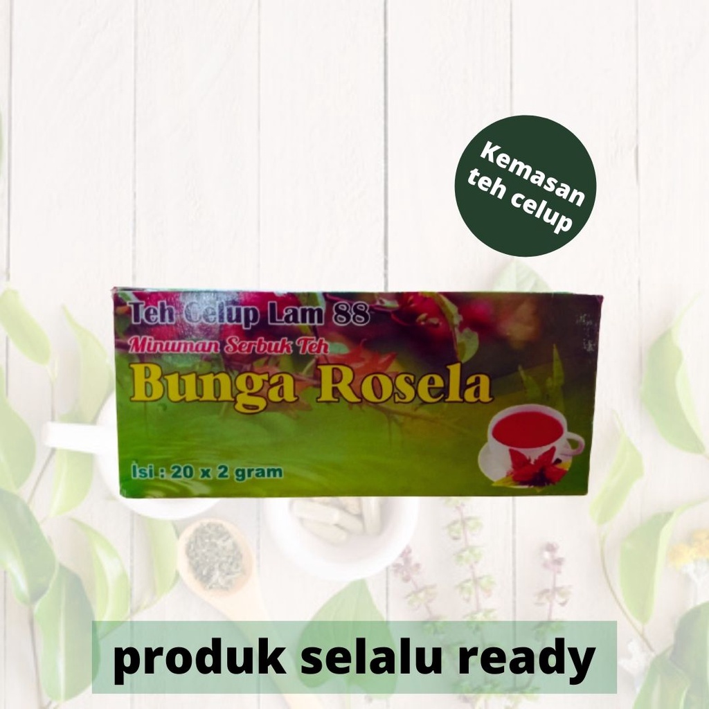 

Teh celup bunga rosela isi 20 kantung teh