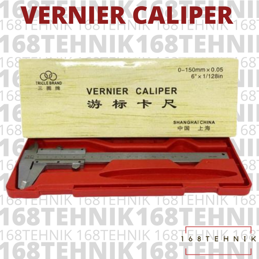 JANGKA SORONG 6" (0.02) / VERNIER CALIPER 150MM / SIGMAT BESI MANUAL