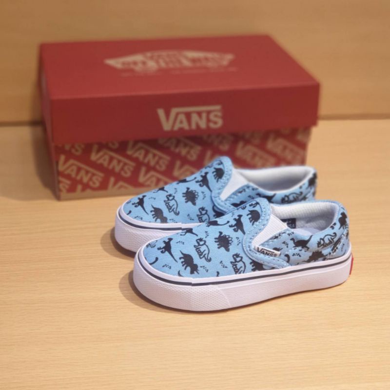 SEPATU SLIP ON ANAK VANS DINO SEPATU ANAK LAKI LAKI SEPATU ANAK PEREMPUAN KADO