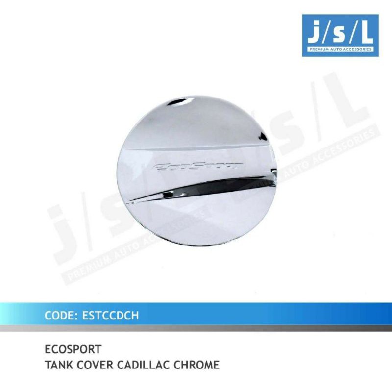 tank cover/ tutup tangki mobil Ecosport  cadillac chrome jsl