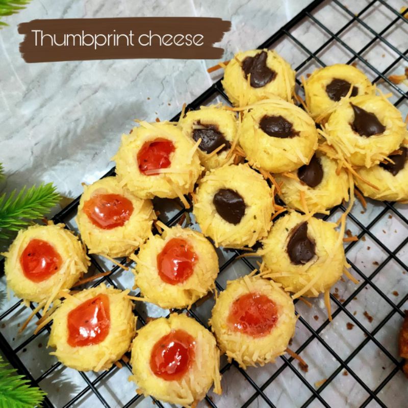 

THUMBPRINT CHEESE COOKIES KUE KERING