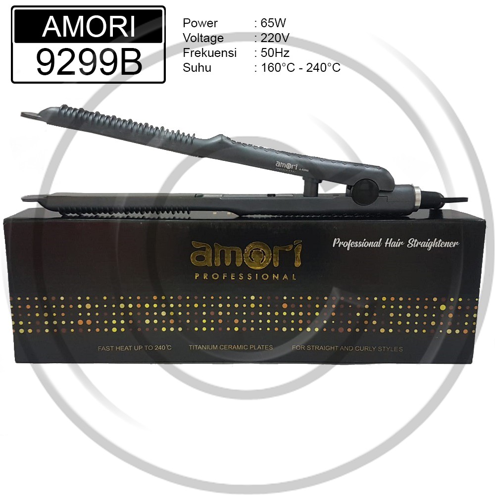 AMORI / AMORI-9299B / Catokan Rambut 2in1 Lurus &amp; Curly