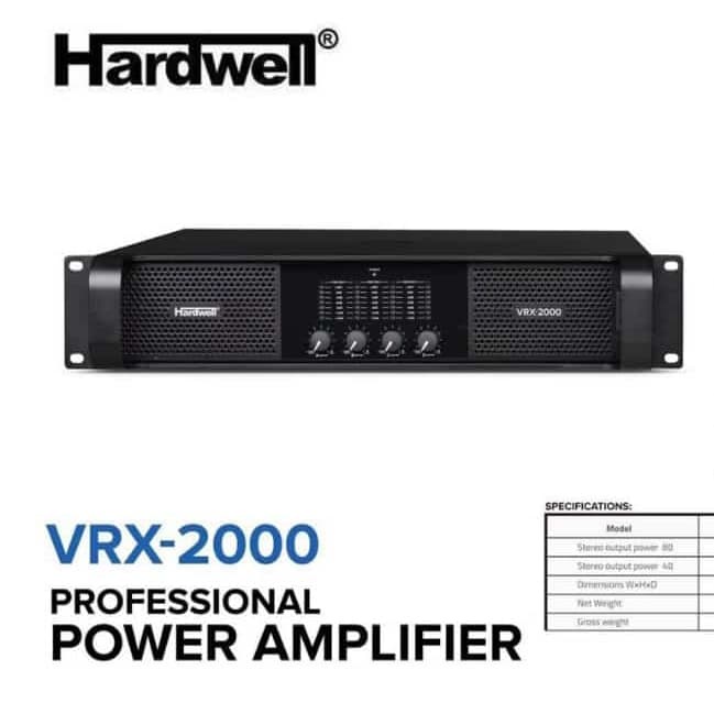 POWER AMPLIFIER HARDWELL VRX2000 4CHANNEL ORYGINAL