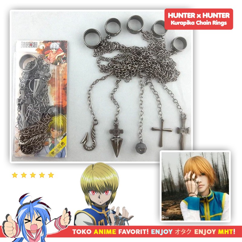 Merchandise Anime Hunter X Hunter : Kurapika Chain Rings / Rantai Cincin - myhobbytown