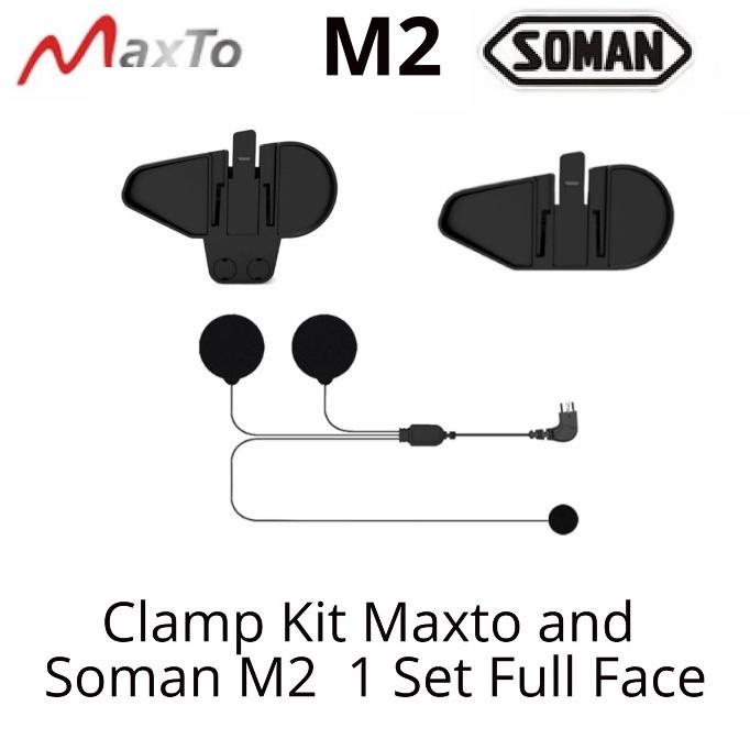 Maxto M2 Intercom Helm Soman M2 Clamp Kit Set Helm Full Face Part