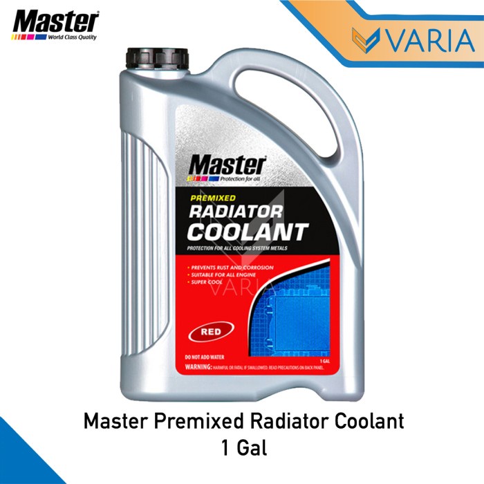 Master Premixed Cairan Radiator Coolant Galon 1 Gal Mobil Motor