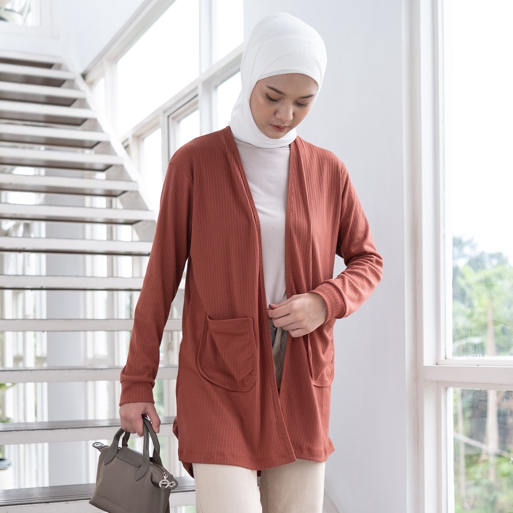 Cardigan Katun Simple Oryza   By Maripi Casual