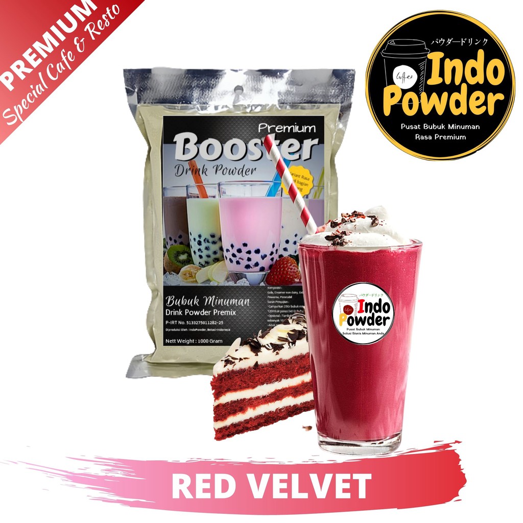 PREMIUM Bubuk Minuman RED VELVET 1Kg - PREMIUM REDVELVET Powder 1Kg - PREMIUM Bubuk RED VELVET