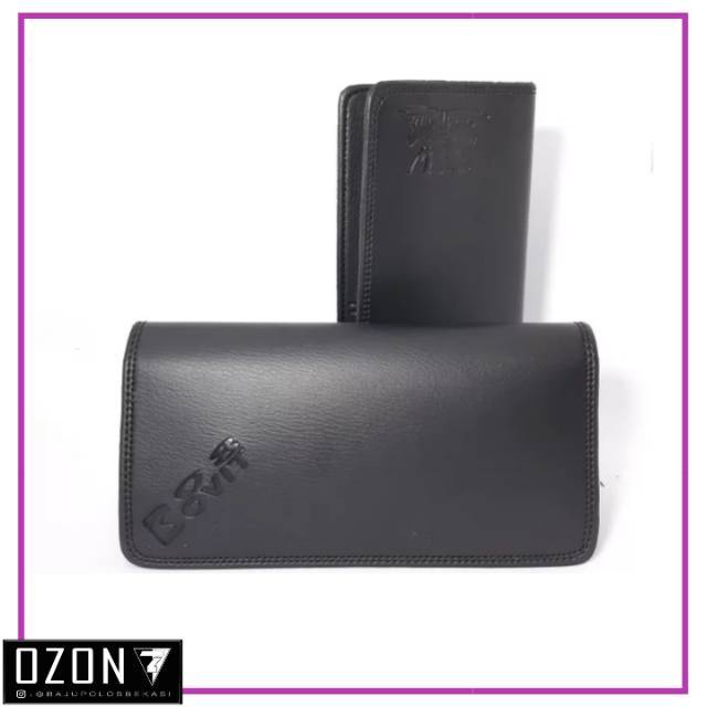 Dompet Kulit Pria Dompet Panjang Pria Wanita Dompet Kartu Hitam Polos Card Holder Premium Murah