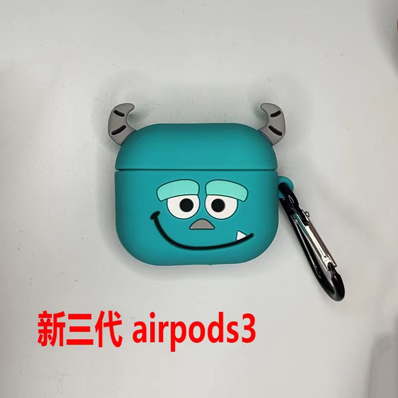 Casing Soft Case Silikon Motif Kartun 3D Untuk Airpods 1 2 3 Pro i12 i10 i11 i9s inpods 12 13 Pro i13