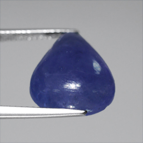 12.27ct 17.5x13mm Pear Cabochon Violet Blue TANZANITE, Tanzania TZ104