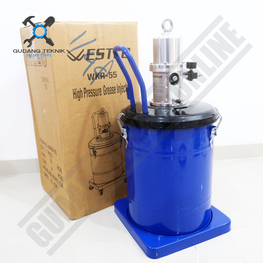 Pompa Pelumas Air Grease Lubricator 45L WESTCO WKR55 / Pompa Oli Angin Greas Gemuk Lubrikator 45 Liter WK 55 WESTCO WK-55