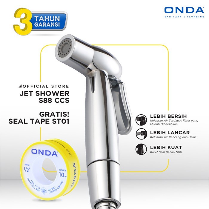 Onda Jet Shower Bidet 1/2&quot; S88CCS S 88CCS