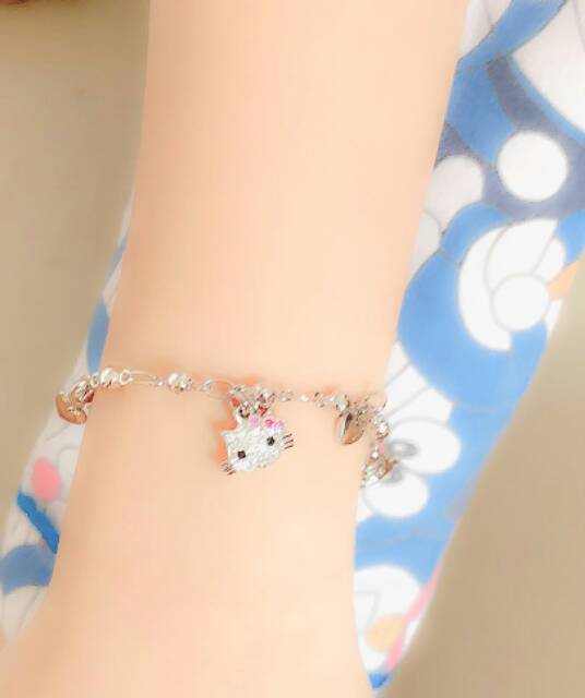 Gelang Anak Kitty Silver Gold Xuping