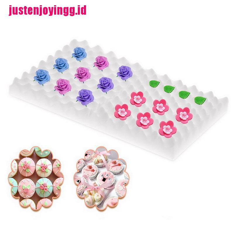 【justenjoyingg.id】2pcs Sponge Pads Cake Foam Fondant Drying Pads Sugar Flower Decor Bakeware Mold