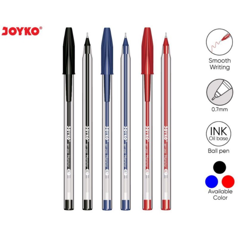 Pulpen Joyko  HARUTO BP-345 0il Base 0.7mm (1 Lusin)