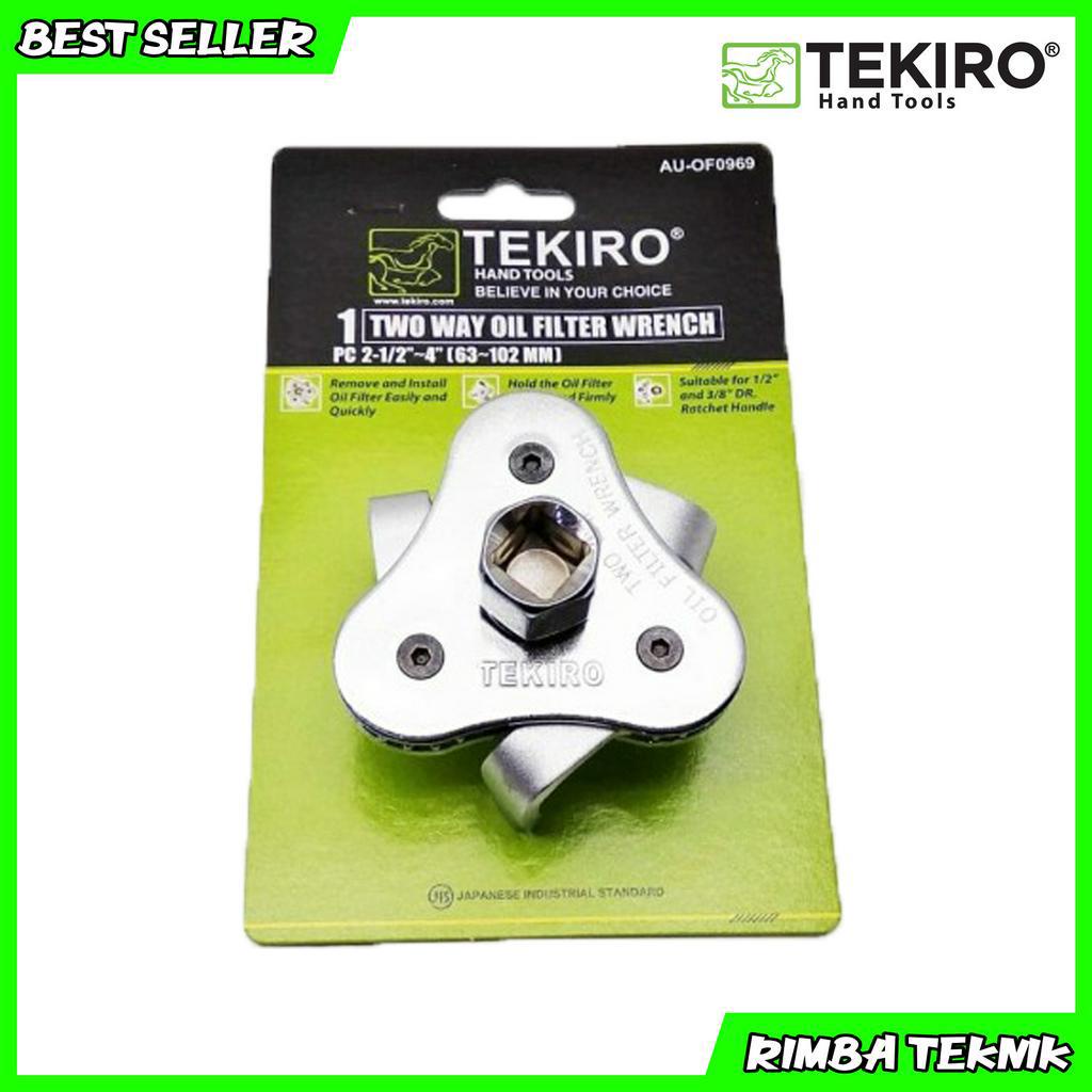 Tekiro Kunci Filter Oil / Saringan Oli 2 Arah - 2 Way Oil Filter 63 - 102 mm 1/2 Dr Socket