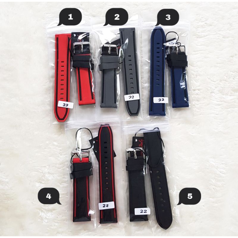 Strap Karet Jam - Avante Italy Ukuran 22