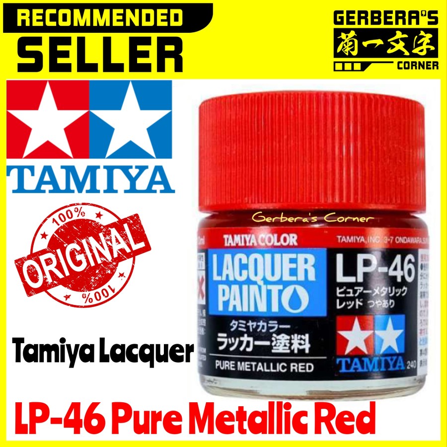Tamiya Lacquer LP-46 LP46 Pure Metallic Red Cat Gundam Model Kit Ori