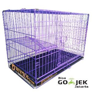 Kandang Tingkat Besar Besi Lipat Size Xl 80x52x50 Kucing Anjing