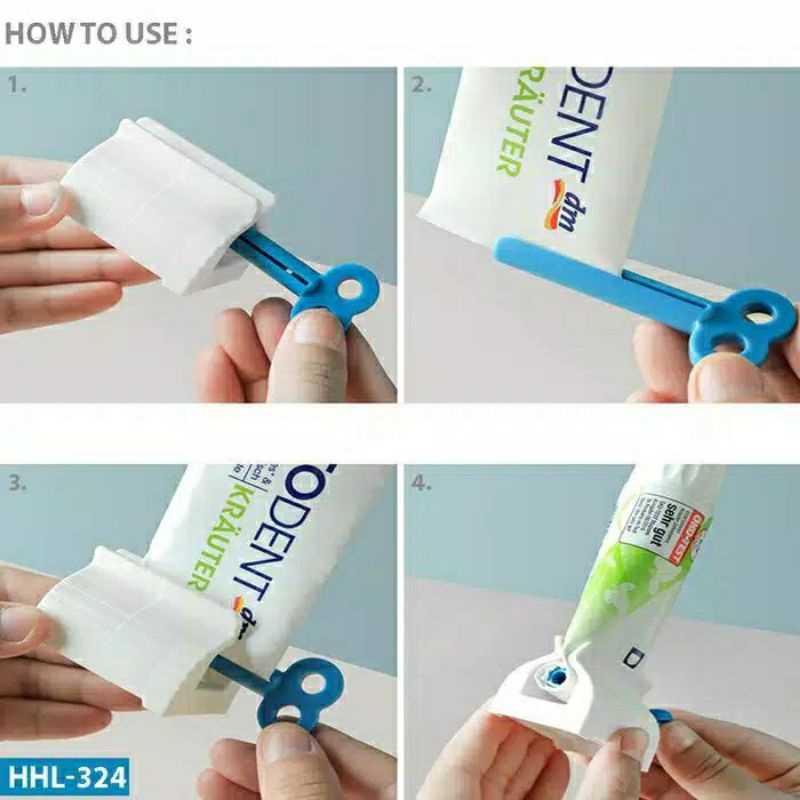 ~ PIYOSHI08 ~ Dispenser Odol / Tooth Paste Holder / Penjepit Pasta Gigi Model Putar PR25