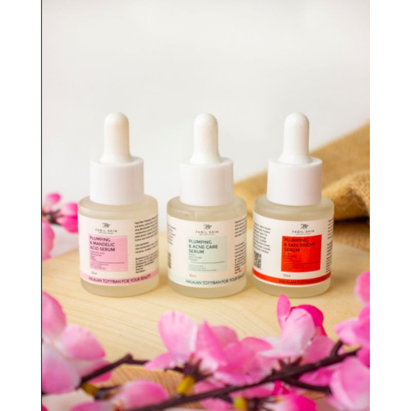 Fabil Beauty Skincare Paket Serum Plumping Bright Serum Plumping Madelic Serum Plumping Acne