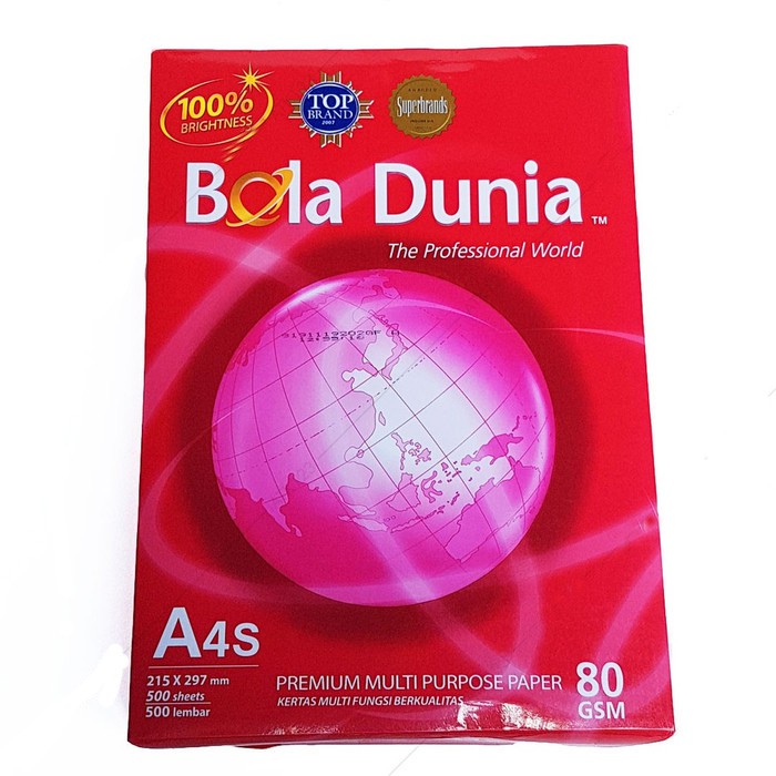 

Bola Dunia Kertas Print/Fotocopy A4S 80gsm