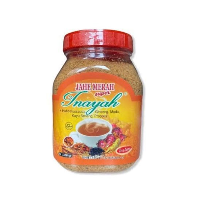 

Jahe Merah Inayah 330 gr(habatusauda, madu, ginseng dan propolis)