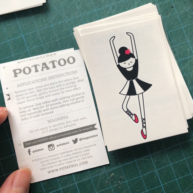 

POTATOO Ballerina tattoo sticker