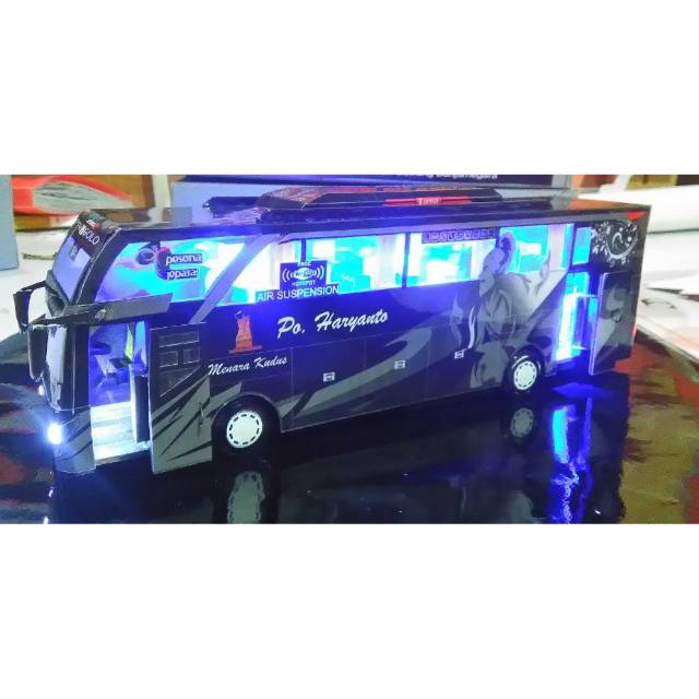 Miniatur Bus Remote Control PO.Haryanto Pragolo WayangBNN