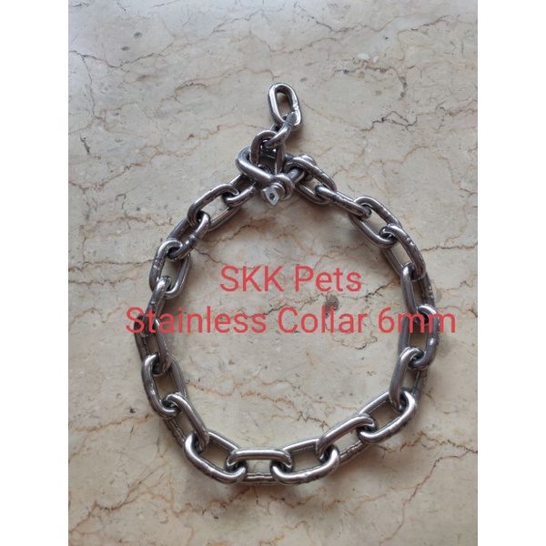 Kalung Anjing / Collar Stainless Steel Ras Besar (Pitbull,Rott,Bully,dll)