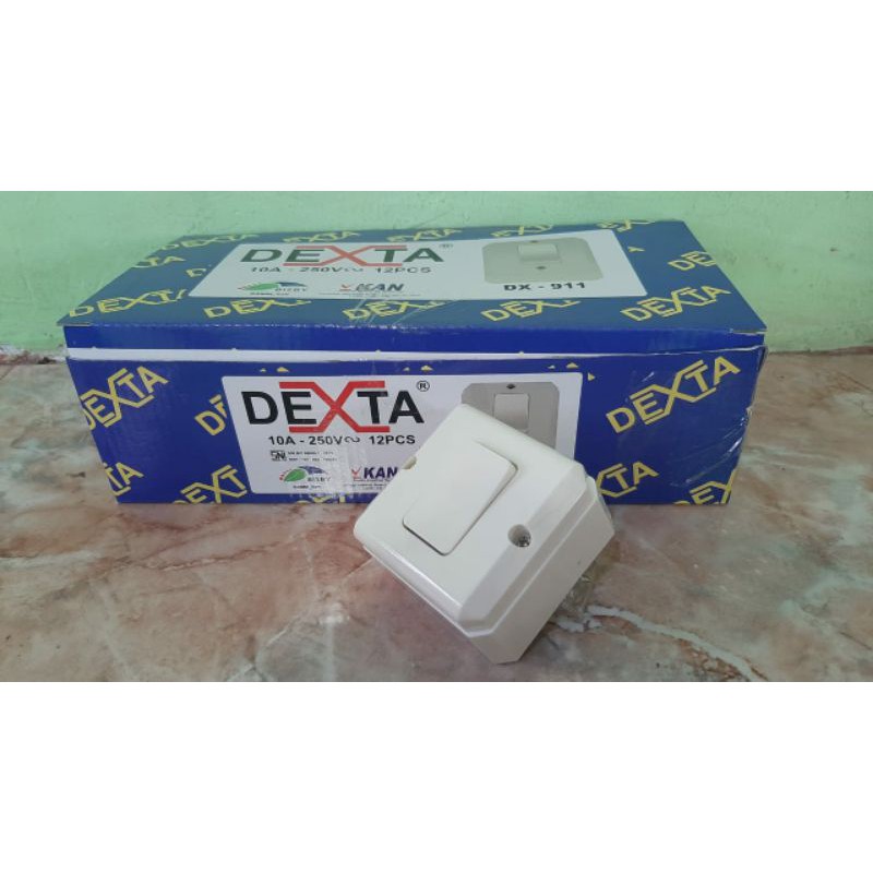 Saklar Tunggal On/Off Outbow OB Engkel Segi DEXTA DX-911