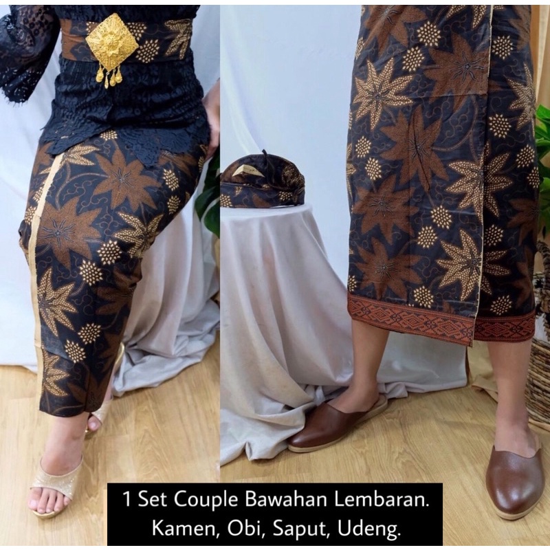 Kamen Rok Lembaran Set Couple Bawahan Tradisional Katun Batik