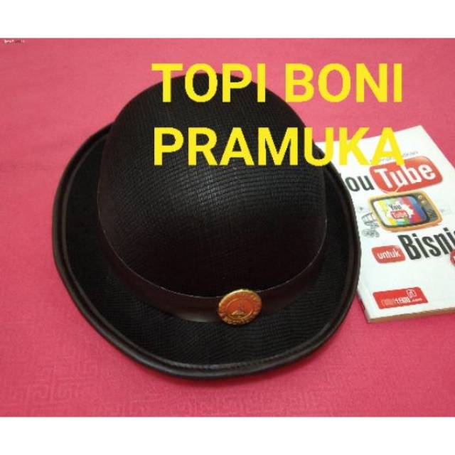 READY STOK BANYAK TOPI PRAMUKA BONI CEWEK TALI PREMIUM RAJUT