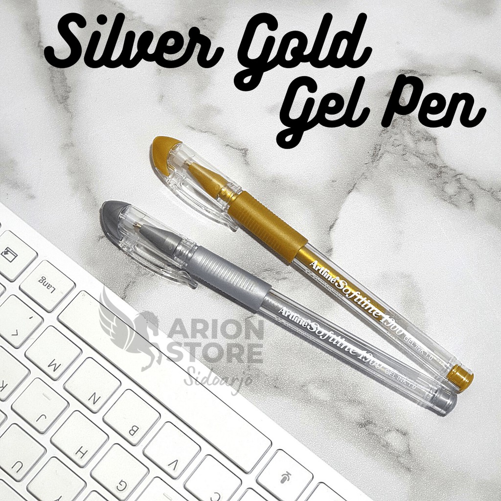 

[ARION STORE] Ballpoint Gel Artline EGB-1900 Silver, Gold, Yellow, Orange, Black, Blue, Red Artline/ Pulpen Gel/ Pulpen Warna [PCS]