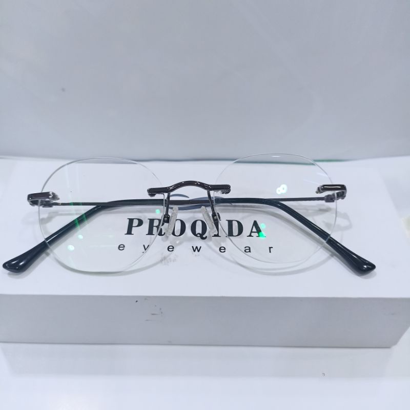 FRAME BOR RIMLES VINTAGE PROQIDA LENSA BLUERAY PHOTOCROMIC