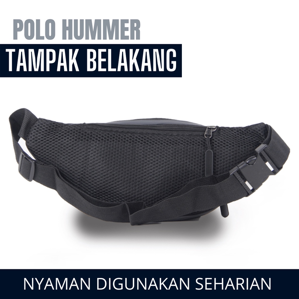 Tas Pinggang Pria Waterproof POLO HUMMER - Selempang Pria Murah Berkualitas